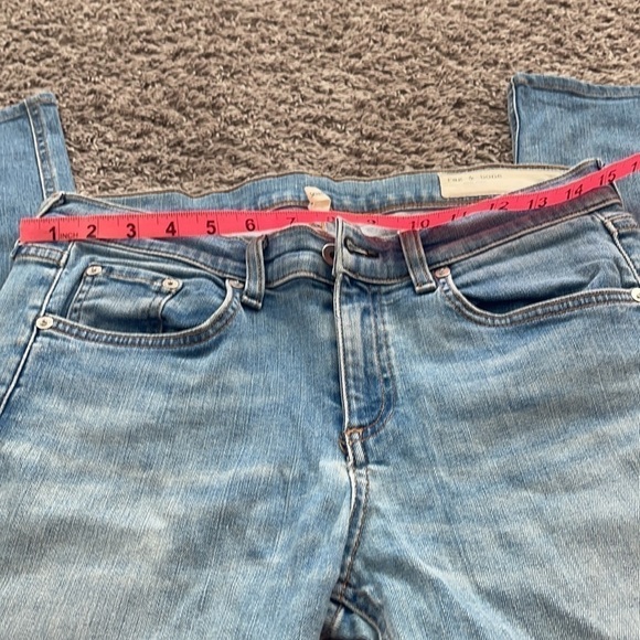 Rag & Bone Women's Blue High-rise Skinny Jeans In El size 28 - Picture 11 of 14